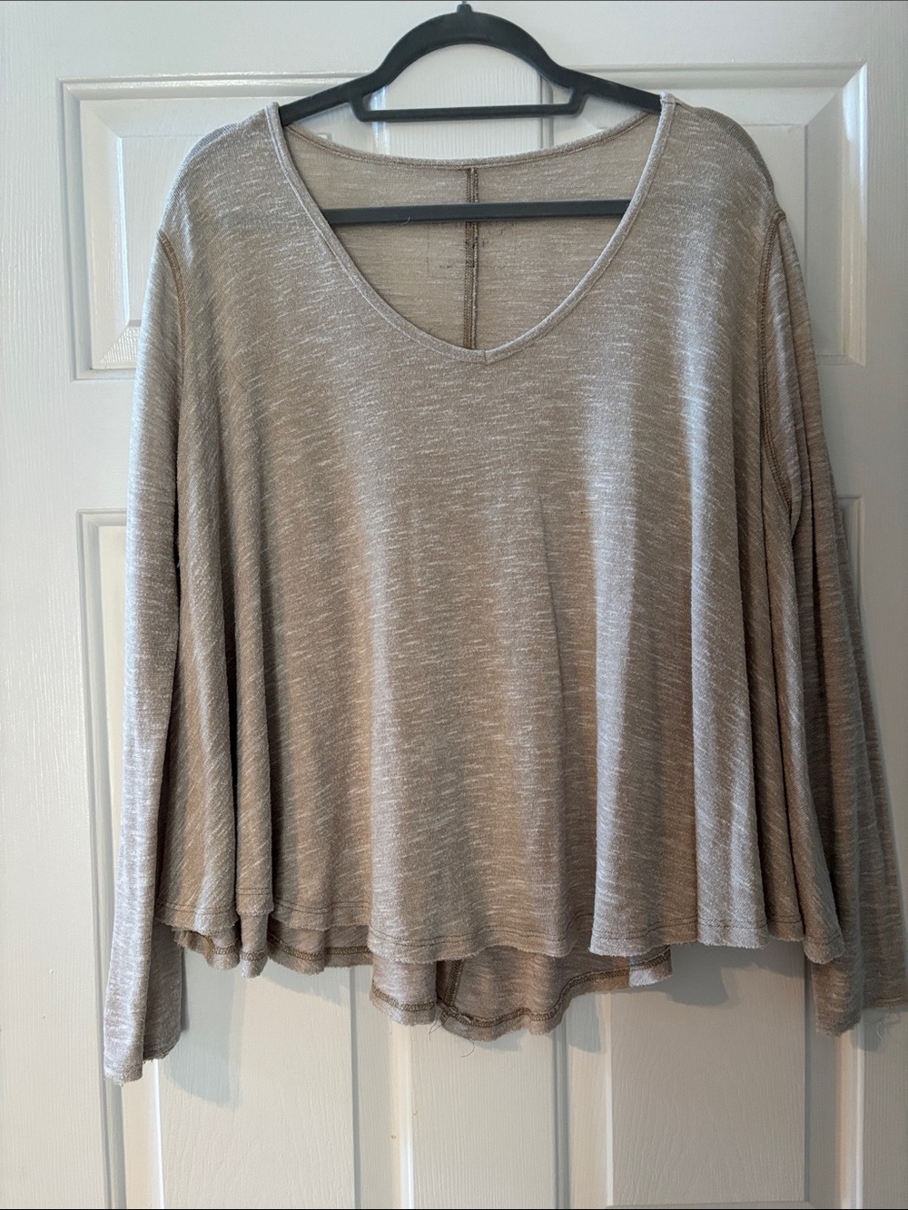 Urban Outfitters V-Neck Long-Sleeve Top